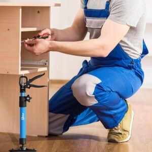 2PK Steel Cabinet Jacks for Installing Cabinets,14.6-23.6Inches, Adjustable 3rd Hand Support System,Telescopic Hand Support Pole, Third Hand Tools Support Pole 132LB Load for Lifting Drywall 13 2PK Steel Cabinet Jacks for Installing Cabinets,14.6-23.6Inches, Adjustable 3rd Hand Support System,Telescopic Hand Support Pole, Third Hand Tools Support Pole 132LB Load for Lifting Drywall - Image 5