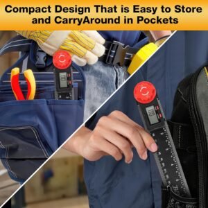 Digital Angle Finder Protractor, Angle Finder Ruler, 7inch 200mm 7inch/200mm, Angle Measuring Tool for Woodworking,Carpenter,Construction,DIY Measurement 14 Digital Angle Finder Protractor, Angle Finder Ruler, 7inch 200mm 7inch/200mm, Angle Measuring Tool for Woodworking,Carpenter,Construction,DIY Measurement - Image 6