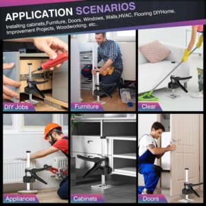 2025 New Labor Saving Handle(2Pack) 12 in Hand Lifting Jack Tool, Multifunctional Furniture Lifter Tool, cabinets Door Paneland Windows Lifting Jack ,Raised by 6.7 inches, Bearing 360LBS 12 2025 New Labor Saving Handle(2Pack) 12 in Hand Lifting Jack Tool, Multifunctional Furniture Lifter Tool, cabinets Door Paneland Windows Lifting Jack ,Raised by 6.7 inches, Bearing 360LBS - Image 4