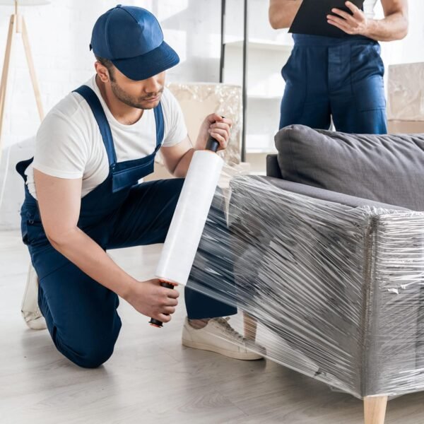 JARLINK Stretch Film, 15 Inch x 1000 Feet Shrink Wrap for Pallet Wrap, Industrial Strength Stretch Wrap with Handles, Moving Wrapping Plastic Roll, 60 Gauge, 2 Pack, Clear 8 81yqUAuGVOL. AC SL1500