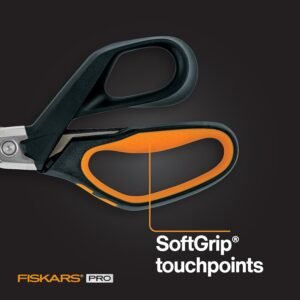 Fiskars Pro PowerArc Shop Shears, Heavy Duty Stainless Steel Scissor, Industrial Grade Tool for Building and Construction, 10 in, Orange/Black 12 Fiskars Pro PowerArc Shop Shears, Heavy Duty Stainless Steel Scissor, Industrial Grade Tool for Building and Construction, 10 in, Orange/Black - Image 5