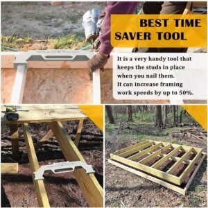 Framing Tools,16 Inch On-Center Stud Layout Tool,100% Cast Aluminum Framing Spacing Tool,Premium Wall Stud Framing Tool,Precision Measurement Jig Tool For Framing Wall 15 Framing Tools,16 Inch On-Center Stud Layout Tool,100% Cast Aluminum Framing Spacing Tool,Premium Wall Stud Framing Tool,Precision Measurement Jig Tool For Framing Wall - Image 7