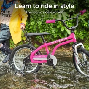 Schwinn Krate EVO Kids Bike for Boys and Girls Ages 3-5 Years, 16-Inch Wheels, Front Suspension, Slik Rear Tire, Rider Height 38 to 48-Inches, Removable Training Wheels, Rear Coaster Brake - Image 4