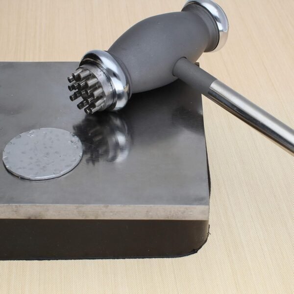 The Beadsmith Interchangeable Texture Hammer - Metal Elements - 9.5 inches, 75mm, 13.4oz Steel Head with Twelve 23mm Faces - Texturing Tool Used to Add Patterns & Dimension to Metalwork 4 91KquM8l6rL. AC SL1500