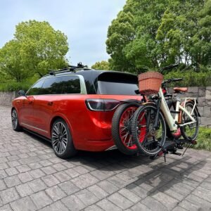 Foldable Electric Bike Rack Hitch Mount with Ramp for 2" Receiver, 2 Bike Rack for Car, Up to 4’’ Fat Tire, 136 lbs Capacity, with Locks, Tiltable, Wheels for Easy Transport - Image 10