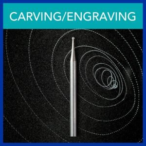 Dremel 729-01 11-Piece Carving & Engraving Rotary Tool Accessories Kit - Includes Engraving Bits & Grinding Stones- Ideal for Wood, Metal, and Glass - Image 5