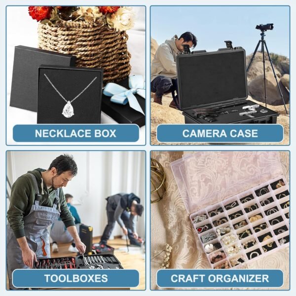 Black Polyurethane Foam Inserts for Cases, 16 x 12 x 4 Inch, Cuttable Packing Padding for Tool Box, Camera, Crafts and Storage 8 1762692977 81NmO82A2ZL. SL1500