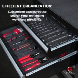 ONREVA Tool Box Foam, 3Pack 22x18x2 inch, Foam Inserts for Cases, Polyethylene Storage Sheets for Toolbox Hard Case, Tool Shadow Insert, Kaizen Organizer Sheet 16 ONREVA Tool Box Foam, 3Pack 22x18x2 inch, Foam Inserts for Cases, Polyethylene Storage Sheets for Toolbox Hard Case, Tool Shadow Insert, Kaizen Organizer Sheet - Image 6