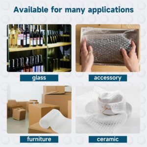 6 Pack Bubble Cushioning Wrap 12 inch x 36 Feet - Large Plastic Packing Roll for Moving Boxes & Shipping Supplies - Moving Supplies, Perforated Every 12 Inch 10 6 Pack Bubble Cushioning Wrap 12 inch x 36 Feet - Large Plastic Packing Roll for Moving Boxes & Shipping Supplies - Moving Supplies, Perforated Every 12 Inch - Image 4