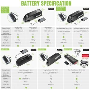 Bafang 750W 500W 1000W Mid Drive Kit with Battery(Optional) :Bafang BBS HD Ebike Conversion Kit with Display,48V/52V 8Fun Electric Bike Conversion Kit for Moutain Road Bike - Image 7