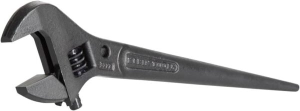 Klein Tools 3227 Extra Wide Adjustable Wrench, Made in USA, Construction Spud Wrench for Up to 1-7/16-Inch Nuts and Bolts, 10-Inch, with Tether Hole 15 416sQlxAxoL. AC SL1000
