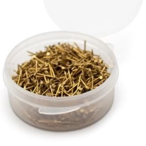 iDili Ship Model Making Brass Nails - 0.7mm x 10mm Fine Pointed Pins for Wooden Model Boats, Ships, Hull Planking (1000 PCS) - Brass Craft Nails for Model Building - Image 3