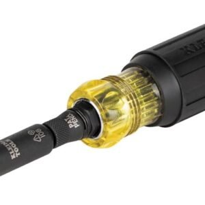 Klein Tools 32500HD KNECT Multi-Bit Screwdriver/Nut Driver, Impact Rated 11-in-1 Tool with Phillips, Slotted, Square and Torx Tips - Image 7