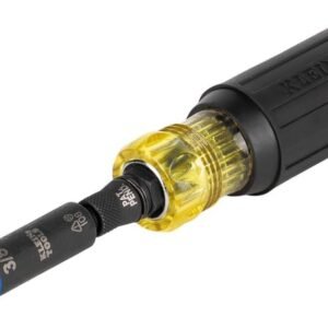 Klein Tools 32500HD KNECT Multi-Bit Screwdriver/Nut Driver, Impact Rated 11-in-1 Tool with Phillips, Slotted, Square and Torx Tips - Image 12