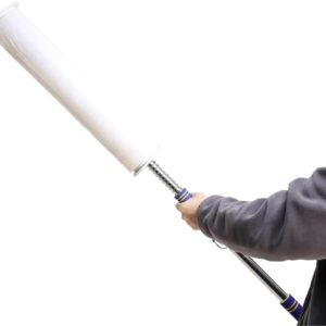 Long Handle Pallet Stretch Wrap Dispenser, Stretch Film Packing Machine Shrink Wrap Dispenser Holder, for Film Width 12-20 inch - Image 5