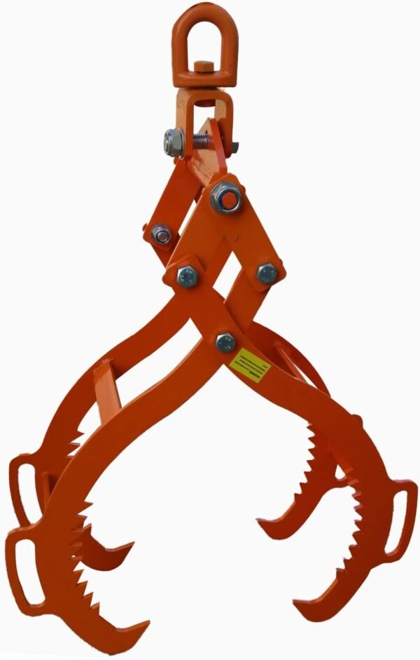 28" Log Lifting Tongs Log Lifting Tongs 4 Claw Timber Heavy Duty Solid Steel,Swivel Dragging Steel Tongs Log Lifting 2 5102wf47N5L. AC SL1500