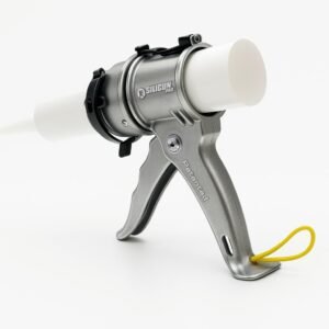 SILIGUN™ PRO Compact 24:1 Caulking Gun - No Drip Caulk Gun - Patent Design - Lightweight Aluminum Frame - Works with all 10 oz Tubes (SILIGUN PRO) - Image 4