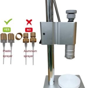 Manual Perfume Crimper Bottle Capping Machine, Aluminium Plastic Pump Handle Packing Essential Oil Bottle Tool Perfume Crimper Tool 13mm to 20mm (white 15mm) 12 Manual Perfume Crimper Bottle Capping Machine, Aluminium Plastic Pump Handle Packing Essential Oil Bottle Tool Perfume Crimper Tool 13mm to 20mm (white 15mm) - Image 4