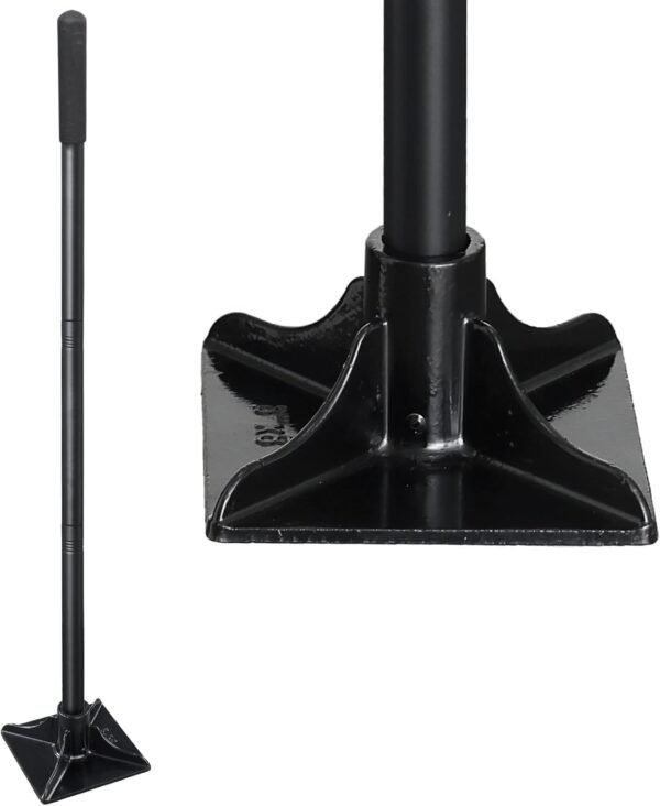 Steel Tamper 8"x8", Heavy Duty Ground Tamper Tool with 59 Inch Handle, Rubber Grip for Laborsaving Leveling Soil, Asphalt, Gravel Driveway and Dirt Compaction 2 519D8P8LdCL. AC SL1500