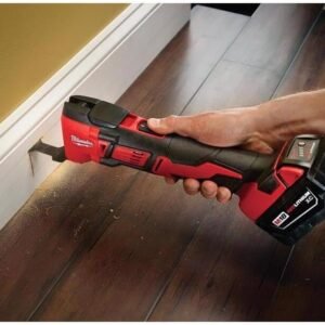 Milwaukee 2626-20 M18 18V Lithium Ion Cordless 18,000 OPM Orbiting Multi Tool with Woodcutting Blades and Sanding Pad with Sheets Included (Battery Not Included, Power Tool Only) - Image 5
