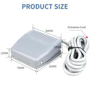 Foot Pedal Switch,Momentary Foot Pedal Switch Foot Operated Pedal Controller for Woodworking Machine,Textile Equipment,Welding Device,Printing Device,Lichtenberg Machine,Saw,Miter Power Tools,1 Pcs - Image 3