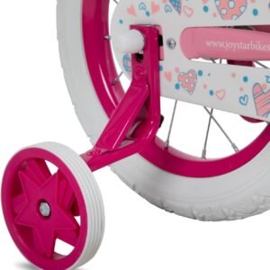 JOYSTAR Angel Girls Bike for Toddlers and Kids Ages 2-13 Years Old, 12 14 16 18 20 Inch Kids Bike with Training Wheels & Basket, 20 24 Inch Girls Bicycle with Handbrake & Kickstand - Image 7