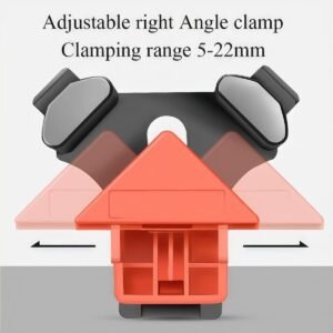 90 Degree Corner Clamps,Wood Working Tools, 4PCS Right Angle Clamps, Clip Clamp Tool for Woodworking Corner Clip Fixer Corner,Woodworking Gifts for Men - Image 8