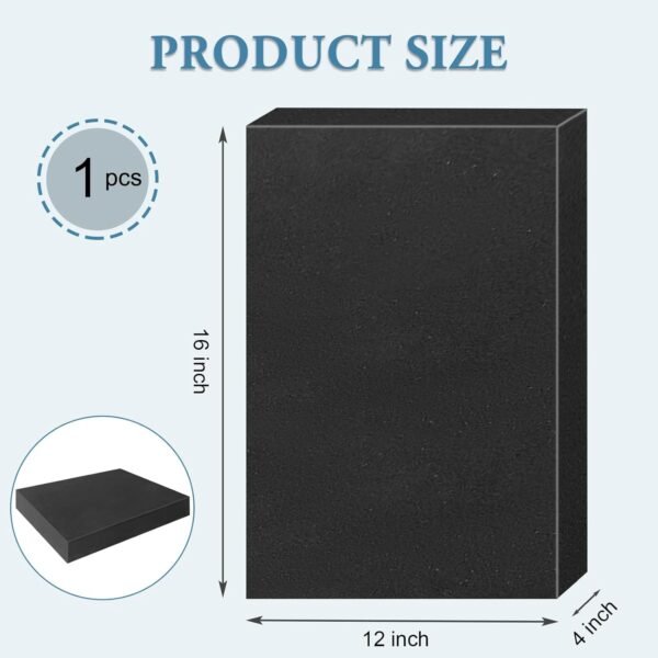 Black Polyurethane Foam Inserts for Cases, 16 x 12 x 4 Inch, Cuttable Packing Padding for Tool Box, Camera, Crafts and Storage 3 61BPWhA 8LL. SL1500