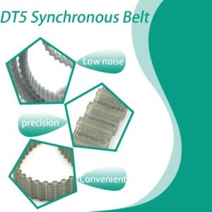 DT5 Polyurethane Timing Belt, 590mm Length 15mm Width, Steel Cord Reinforced for CNC Machinery, Textile Equipment, 3D Printers, Packing Machines - High Power Transmission, Low Stretch, 2-Pcs - Image 3