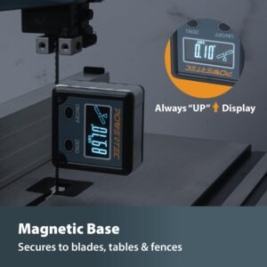 POWERTEC 71828 Table Saw Angle Gauge, Digital Angle Finder Protractor, Digital Level Box, 1 Pack, Digital Angle Gauge for Woodworking, Table Saw, Miter Saw 12 POWERTEC 71828 Table Saw Angle Gauge, Digital Angle Finder Protractor, Digital Level Box, 1 Pack, Digital Angle Gauge for Woodworking, Table Saw, Miter Saw - Image 4