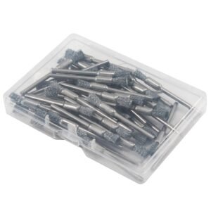 50 Pcs Pen Shape Wire Brush Set 1/8'' Shank Stainless Steel Wire Brushes End Brush for Rotary Tools - Image 4