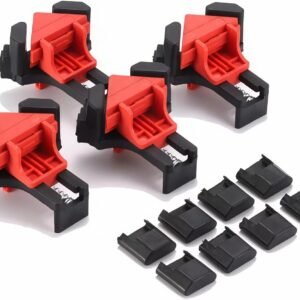 90 Degree Corner Clamps,Wood Working Tools, 4PCS Right Angle Clamps, Clip Clamp Tool for Woodworking Corner Clip Fixer Corner,Woodworking Gifts for Men - Image 3