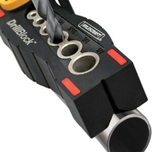 Milescraft 1312 Drill Block - Handheld Drilling Guide, Drilling Jig with Drill Guides for 6 of the Most Common Imperial Drill Bit Sizes, Precision Drilling Tool Accessory 11 Milescraft 1312 Drill Block - Handheld Drilling Guide, Drilling Jig with Drill Guides for 6 of the Most Common Imperial Drill Bit Sizes, Precision Drilling Tool Accessory - Image 5