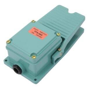 Foot Switch,250V 3A TFS-402 Momentary Foot Pedal Switch, Aluminum Nonslip Electric Pedal Foot Switch for Textile Equipment, Welding Device - Image 9