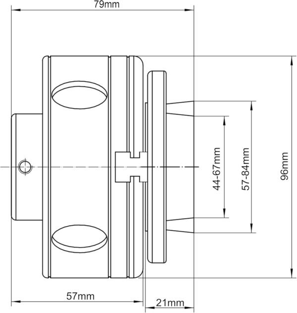 NCK-G3.75 3.75" 4 Jaw Key Self-Centering Chuck, Thread 1"X8TPI, with NCK-3.75Z-DJDD Dovetail Jaws, Wood Screw, Two Nylon Washers, T Handle Allen Key 9 61LoQrvGGPL. AC SL1500