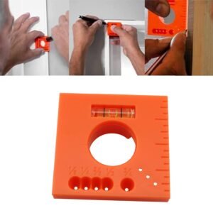 ZYAMY 2pcs Mark Offset Ruler with Gradienter Finish Carpentry Tools 5 in 1 Multifunction Ruler for Parallel Lines for Woodworking - Image 5