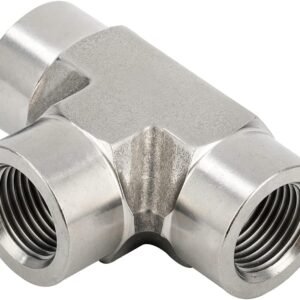 Metalwork 304 Stainless Steel Pipe Fitting Forged Tee 1/4" NPT Female 2 Pcs - Image 5