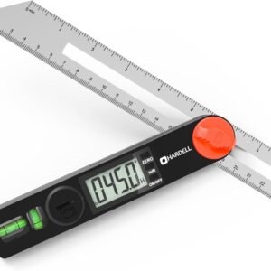 HARDELL Digital Angle Finder, 8 inch 230mm T-Bevel Protractor Ruler, Horizontal Vertical Bubble levels with Large LED Screen, 0-338 Degree Angle Measuring Tool, Suitable for Carpenters, Woodworkers - Image 2