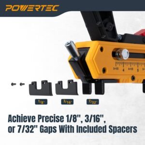 POWERTEC Edge Deck Screw Jig with 3 Board Spacing Options, and T15 Torx Bit, Hidden Fastener Deck Tool for Wood & Composite Decking (72184) - Image 5