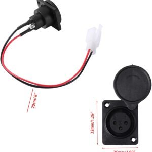 KAMIER XLR Charger Port for Razor MX650 MX500 SX500 Mcgrath Dirt Rocket Bike EcoSmart Metro Kids Electric Scooter E-Scooter E-Bike Off Road Motocross Parts 3 Pin 2 Wires 16 KAMIER XLR Charger Port for Razor MX650 MX500 SX500 Mcgrath Dirt Rocket Bike EcoSmart Metro Kids Electric Scooter E-Scooter E-Bike Off Road Motocross Parts 3 Pin 2 Wires - Image 6