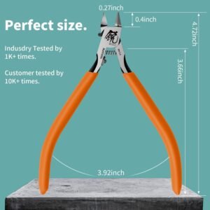 RUITOOL Model Nippers, Model Tools for Advancers to Repair and Fix Plastic Models, Ultra-thin Single Blade Model Nipper, Non-slip Grip 4.7 Inch Sprue Cutter for Plastic Model Building - Image 8