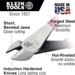 Klein Tools 80020 Plier Set, Made in USA, Lineman's Pliers, Diagonal Cutters, and Needle Nose Pliers, Induction Hardened Knives, 3-Piece 19 Klein Tools 80020 Plier Set, Made in USA, Lineman's Pliers, Diagonal Cutters, and Needle Nose Pliers, Induction Hardened Knives, 3-Piece - Image 4