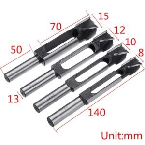 Wood Plug Hole Cutter Tenon Dowel and Plug Drill Woodworking Cutter Tenon Woodworking Furniture Making Carpentry Tool (15mm Drill Inner bore) - Image 4