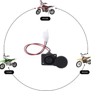 KAMIER XLR Charger Port for Razor MX650 MX500 SX500 Mcgrath Dirt Rocket Bike EcoSmart Metro Kids Electric Scooter E-Scooter E-Bike Off Road Motocross Parts 3 Pin 2 Wires 14 KAMIER XLR Charger Port for Razor MX650 MX500 SX500 Mcgrath Dirt Rocket Bike EcoSmart Metro Kids Electric Scooter E-Scooter E-Bike Off Road Motocross Parts 3 Pin 2 Wires - Image 4