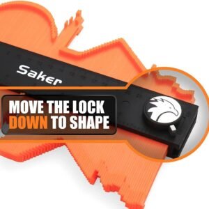 Saker Contour Gauge Profile Tool-Unlimited Connection Precisely Copy Irregular Shape Duplicator (2 Pieces) Deep Hole Pencil- Construction Pencil- DIY Woodworking Combination Pack - Image 4