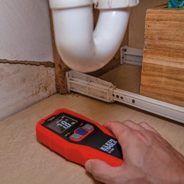 Klein Tools ET140 Pinless Moisture Meter for Non-Destructive Moisture Detection in Drywall, Wood, and Masonry; Detects up to 3/4-Inch Below Surface 12 61xhNqwbUEL. SL1000