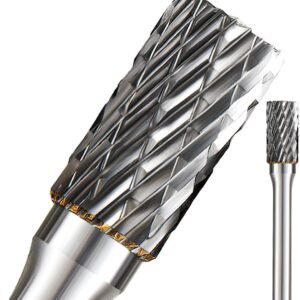 Carbide Burr Set 1/4 Shank w/Big Beech Holder Die Grinder Bits Drill Bits Grinding Bits for Metal Rotary Tool Attachment Accessories Rasp Weld Wood Stone for Milwaukee Dewalt (FO-1) - Image 2