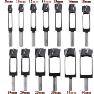 Wood Plug Hole Cutter Tenon Dowel and Plug Drill Woodworking Cutter Tenon Woodworking Furniture Making Carpentry Tool (15mm Drill Inner bore) - Image 3