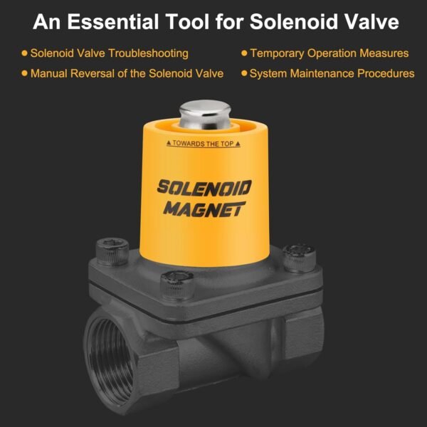 2 Pcs Solenoid Magnet, Solenoid Valve Magnet Tool #TLMKC, Solenoid Valve Troubleshooting Magnet Tool 18mm, Fits Most Industry Valves (Included Cannister Case) 7 61zlve46LAL. AC SL1500