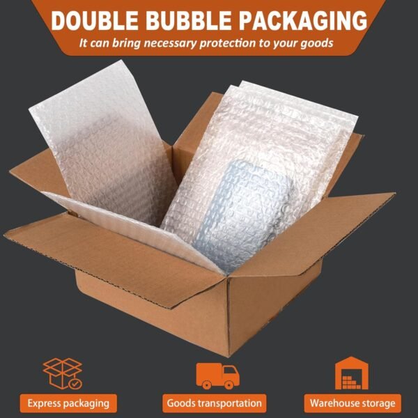 50Pcs Bubble Pouches Wrap Bag, 12''x16'' Double Wall Shockproof Bubble Bags, Clear Bubble Out Bags for Packing, Cushioning Bags for Moving, Shipping and Packing 7 71+YQ2FgnsL. AC SL1500